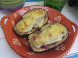 Aubergines farcies façon moussaka de Sonia