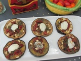 Aubergines grillées à la mozarella