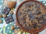 Clafoutis aux poires, noix et chocolat