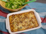 Clafoutis de poireaux au roquefort et aux noix