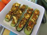 Courgettes farcies au boulghour et au chèvre frais