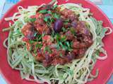 Fettuccine aux aubergines et tofu lactofermenté