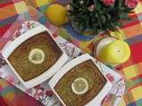 Flans sucrés courgettes/noisettes au citron