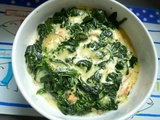 Gratin d'épinards aux deux poissons