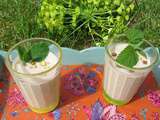 Lassi à la banane et à la crème de châtaigne