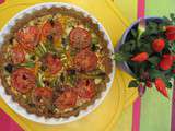 Quiche estivale au saumon