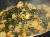 Aloo palak (pommes de terre et epinards a l'indienne)