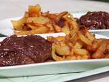 Bavettes d'aloyau sauce aux echalotes et vin rouge