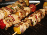 Brochettes de dinde aneth et coriandre