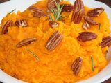 Ecrase de potimarron a l'orange et aux noix de pecan