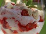 Eton mess dessert rapide aux fraises