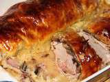 Filets mignons de porc en croute, champignons, bacon fume & moutarde a l'ancienne