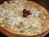 Gateau moelleux aux amandes et cerises griottes