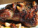 Gigot d'agneau a l'ail et aux herbes et astuces qui vont de concert