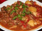 Goulash de boeuf aux pommes de terre