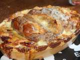 Gratin d’andouillettes au langres