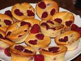 Muffins au fromage blanc et aux framboises