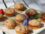 Muffins aux fraises a l’huile d’olive