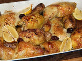 Poulet riviera au thym frais, olives et citron