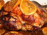 Poulet roti a l'orange et aux epices