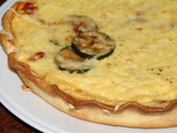 Quiche aux courgettes et a la concassee de tomates