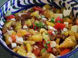 Salade de tomates tricolores