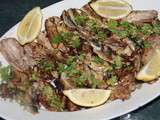 Sardines marinees a la plancha