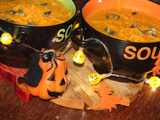 Soupe orange d'halloween