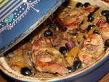 Tajine de lapin aux olives et citrons confits