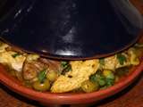 Tajine de poulet citron confit et olives