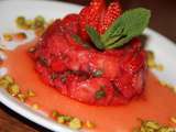 Tartare de fraises a la menthe