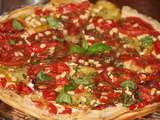 Tarte multicolore tomates, herbes, ricotta