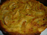 Tarte normande aux pommes, creme, calvados