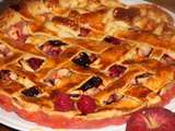 Tarte pommes framboises cranberries