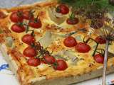 Tarte tomates cerise, fenouil, feta et anis