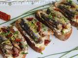 Tartines de sardines au beurre citron