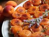 Tatin aux abricots et a la lavande