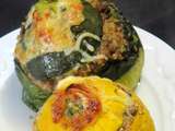 Courgettes rondes farcies au quinoa