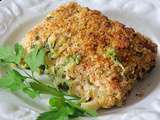 Crumble de courgettes & mozzarella