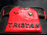 Gâteau d'anniversaire, maillot de rugby de Toulon