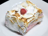 Gâteau meringué à la framboise