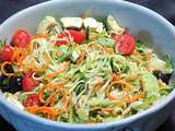 Spaguetti de courgettes en salade