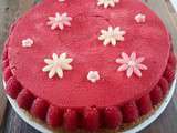 Entremet citron framboise