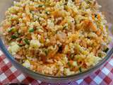 Salade de perles au saumon fumé