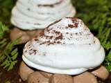 Sapins meringues au chocolat