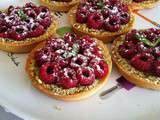 Tarte framboise - pistache