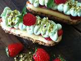 Tartelettes fraise pistache façon éclairs