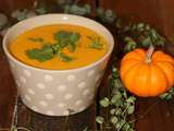 Velouté de courge au gingembre et curry