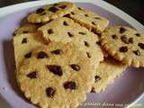 Shortbread aux pépites de chocolat et canneberges