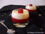 Mousse aux Fruits de la Passion sur un coulis de Framboises